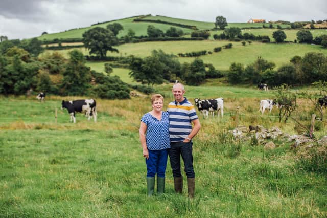 Will and Allison Abernethy of multi-award winning Abernethy Butter in the rolling hills of Dromara where the traditional Irish butters are hand crafted