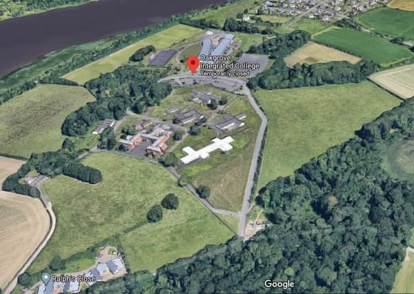 The rough area where the old school buildings lie (plus the current active college): image - GoogleMaps