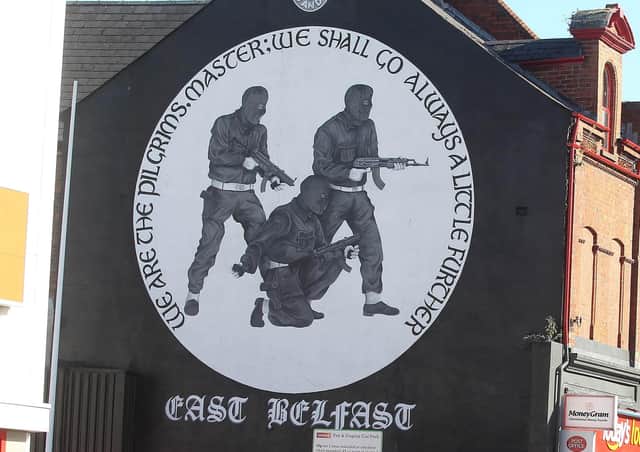 Press Eye - Belfast - Northern Ireland - 13th October 2015UVF mural on the Lower Newtownards Road in east Belfast. Picture by Jonathan Porter/PressEye