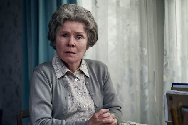First up is A Lady of Letters, which finds Imelda Staunton taking the lead as a woman who spies on her neighbours