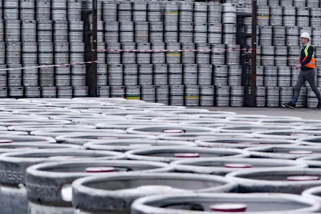 Guinness kegs