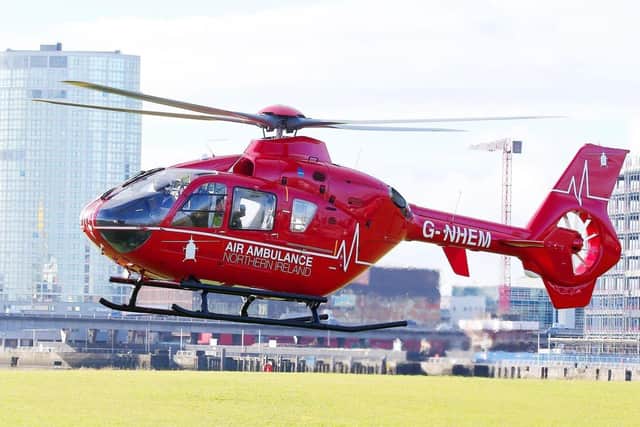 The Northern Ireland Air Ambulance was tasked to the scene of the incident.
