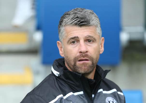 Motherwell manager Stephen Robinson.
Picture by Brian Little