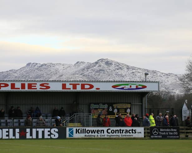 Milltown home of Warrenpoint Town FC
