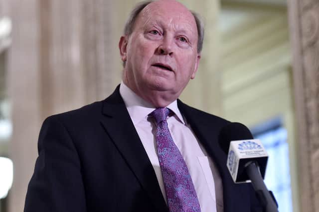 Jim Allister QC, TUV leader and North Antrim MLA, seen in the Great Hall in Stormont