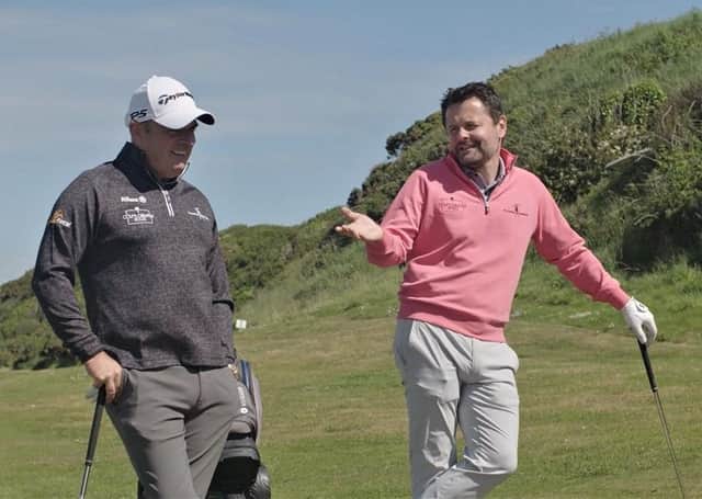 Paul McGinley and Chris Hollins at Ardglass golf course
