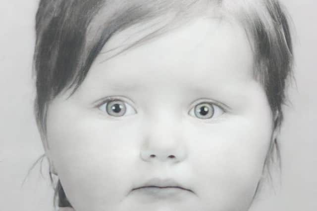 ANGEL FACE: Wendy as a baby, long, long before literary fame beckoned