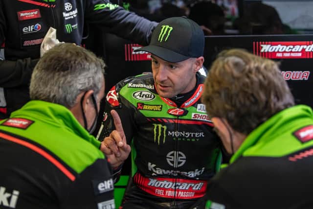 Jonathan Rea crashed out of FP2 at the San Juan Villicum circuit in Argentina on Friday.