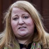 Justice Minister Naomi Long said she 'liked' the tweet about Denis Hutchings by accident.