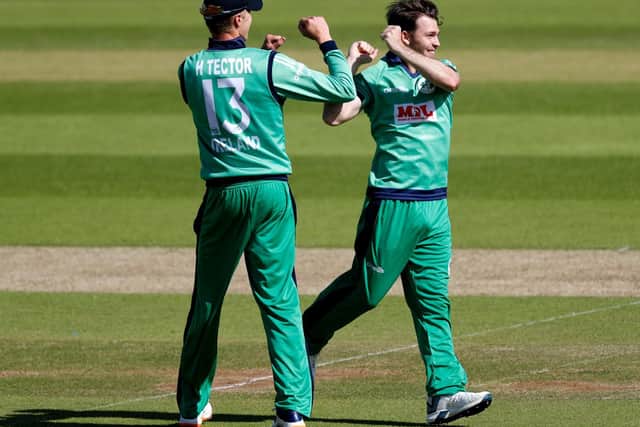 Ireland's Curtis Campher (right)