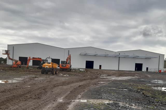 Work is underway at the new Amazon distribution centre in Portadown.