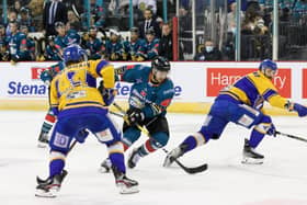 Belfast Giants’ Scott Conway in action against the Fife Flyers