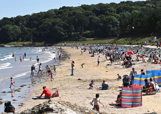 Helen’s Bay was judged to be of an ‘Escellent’ standard for bathing. Photo: Pacemaker Press.