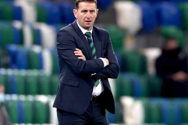 Northern Ireland manager Ian Baraclough. Pic by PA.