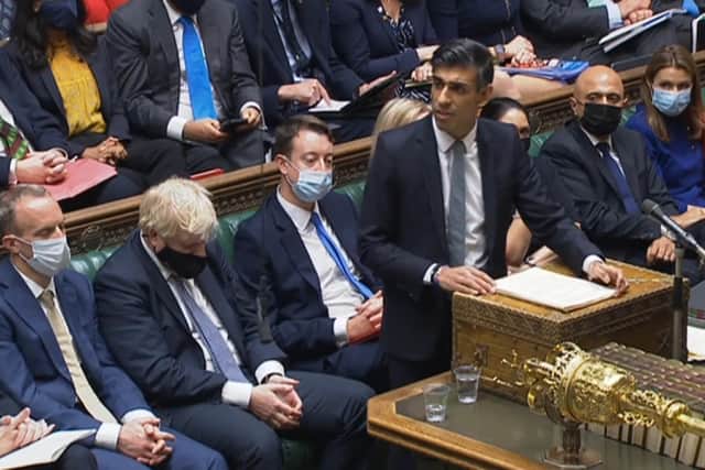 Chancellor of the Exchequer Rishi Sunak delivering his Budget to the House of Commons in London. Picture date: Wednesday October 27, 2021. Photo credit: House of Commons/PA Wire