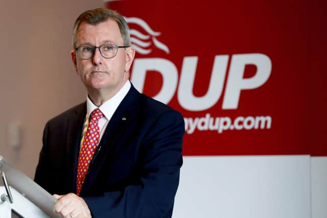 DUP leader Sir Jeffrey Donaldson