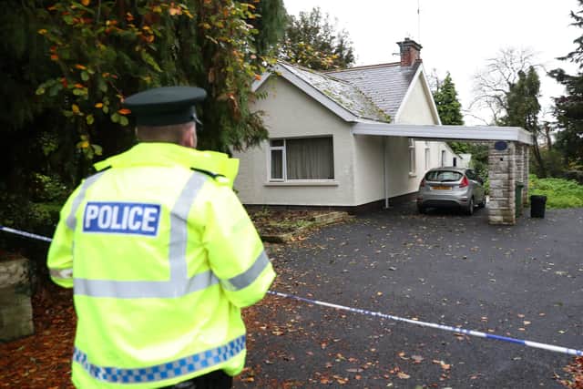 Press Eye Northern Ireland - 27th October 2021

Murder investigation launched after body found in Portadown. The body of a man was found at a residential property in the Whitesides Hill area.

Photograph by Declan Roughan / Press Eye