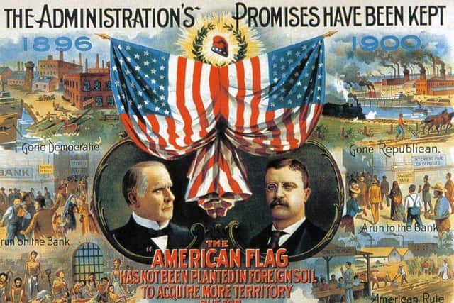 A poster proclaiming the achievements of the presidency of William McKinley