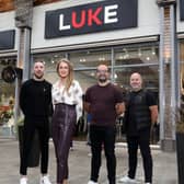 Rasoul Didarzadeh, head of retail and sport, Jason Parry, head of retail creative and Adam Anderson, store manager at LUKE 1977 pictured with retail operations manager at The Boulevard, Pauline Tipping