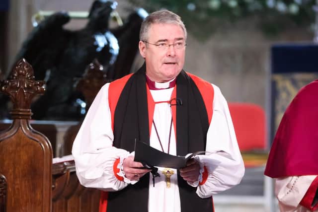 Most Rev John McDowell at the service of 'Reflection and Hope' to mark the centenary of the partition of Ireland and the formation of Northern Ireland at St Patrick's Church of Ireland Cathedral in Armagh. 
Photo by Kelvin Boyes / Press Eye