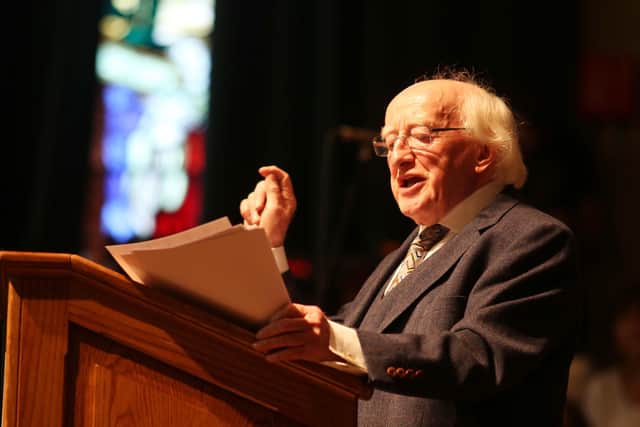 Irish President Michael D Higgins suggested Irish people only joined the British armed forces if they were out of work - which was flatly rejected by UUP leader Doug Beattie.