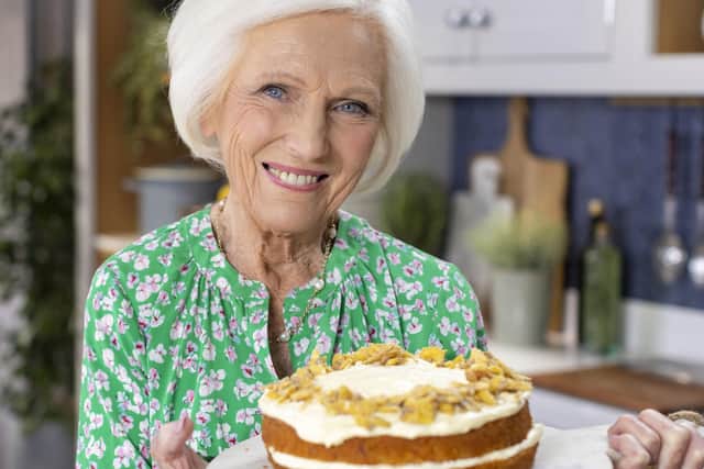 Mary Berry's Sunshine Cake PIC: PA Photo/BBC/Sidney Street/Endemol ShineUK/Craig Harman.