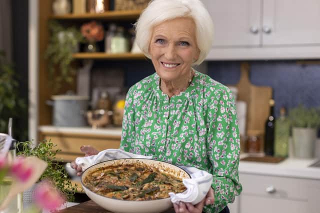 Mary Berry, a bastion of the British culinary scene, chats about her new BBC show Love to Cook. PIC:PA Photo/BBC/Sidney Street/Endemol ShineUK/Craig Harman