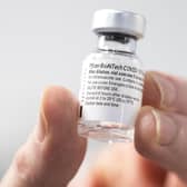 A phial of Pfizer/BioNTech Covid-19 vaccine.