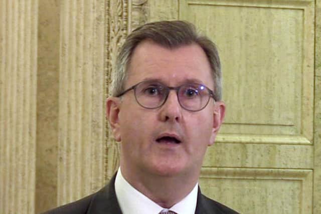 DUP leader Sir Jeffrey Donaldson said that the latest poll on Irish unification shows Sinn Fein’s talk about a border poll to be “rhetoric and spin”.