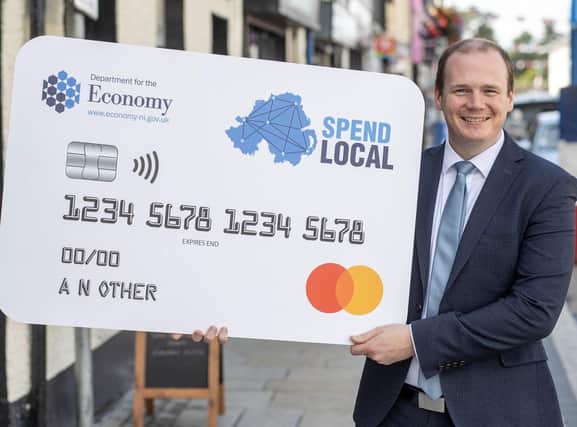 Economy Minister Gordon Lyons urges everyone to get spending their Local cards with only one month to go