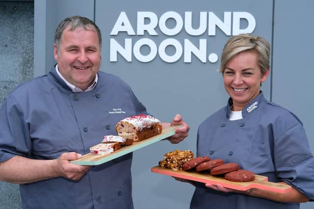 Steve Fogo, general manager at Around Noon Bakery pictured with Ciara Byrne, Head of NPD