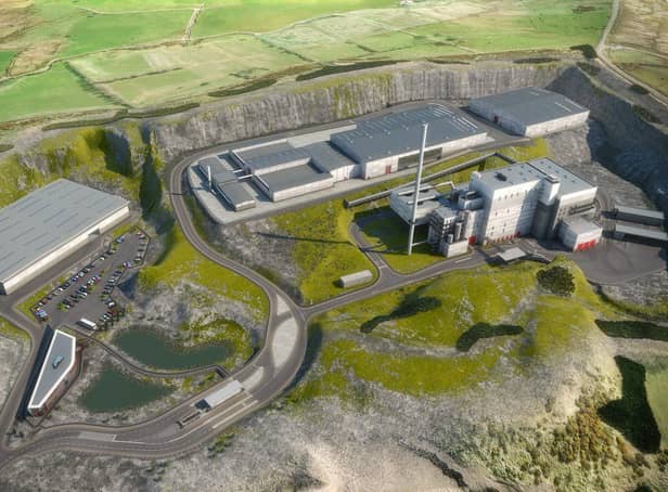 Artist's impression of the Hightown incinerator