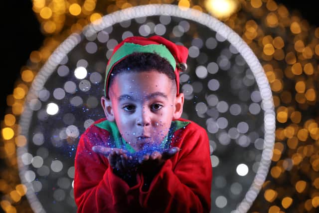 Christmas Elf Giovanni celebrates the return of Northern Ireland’s premier Christmas Event, the Enchanted Winter Garden at Antrim Castle Gardens