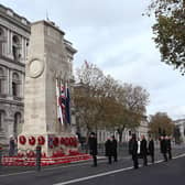 The Cenotaph on Whitehall in London as the nation prepares to fall silent to remember the war dead on Armistice