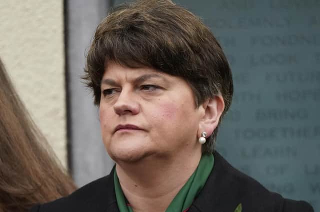 Former DUP leader Arlene Foster. Photo: Niall Carson/PA Wire