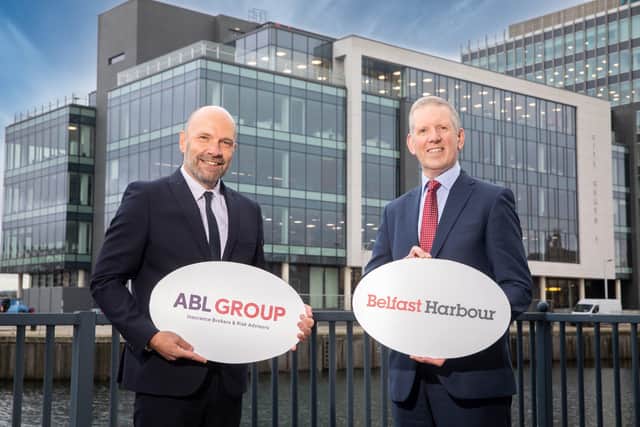 Maurice Boyd, CEO of ABL Group and Graeme Johnston of Belfast Harbour