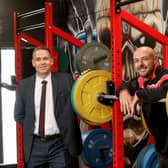 Ulster Bank business development manager James Fox and gym owner Aaron McGonigle