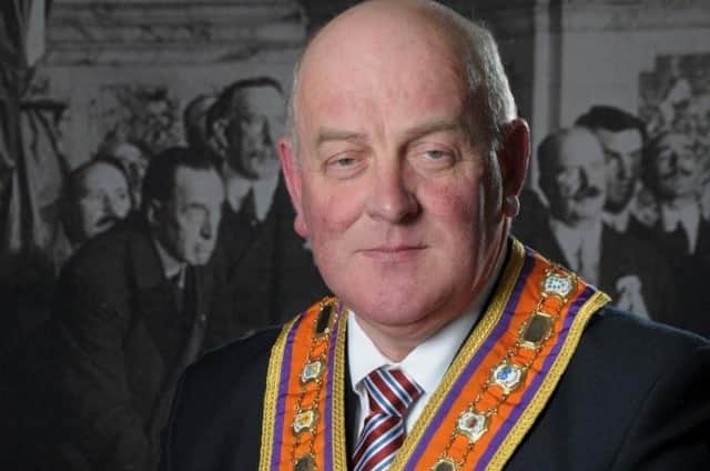 Edward Stevenson is grand master of the Grand Orange Order Lodge of Ireland