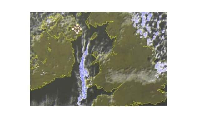 Weather satellite showing sunshine across most of the UK at 930am. Image taken from the Meteo company, meteoradar.co.uk on Sunday November 21 2021
