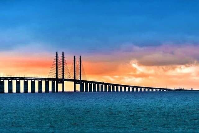 The proposed bridge between Northern Ireland and Scotland