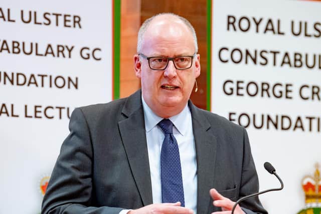 Ex-Chief Constable George Hamilton was speaking at QUB on Thursday.