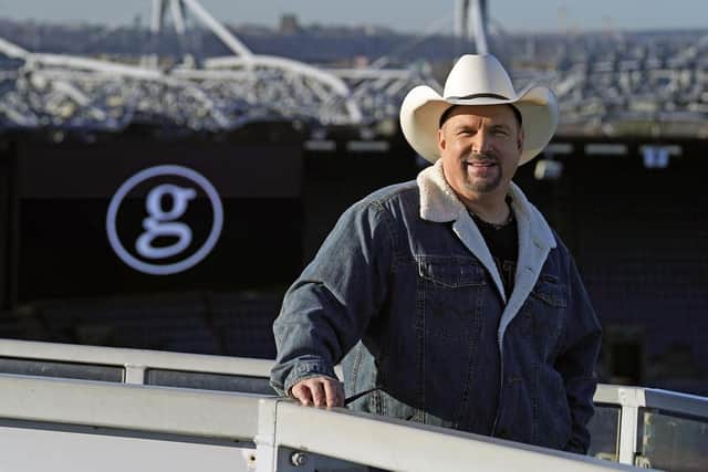 Country music star Garth Brooks on the roof of Croke Park in Dublin to promote his two Dublin concerts. Three more dates have now been added