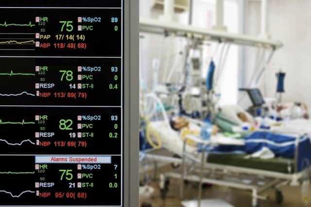 ICU monitor with several patients