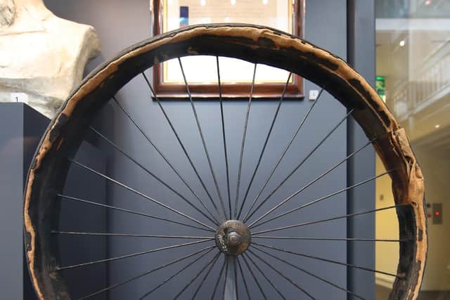 Dunlop’s first example of a pneumatic tyre is on display at the National Museum of Scotland