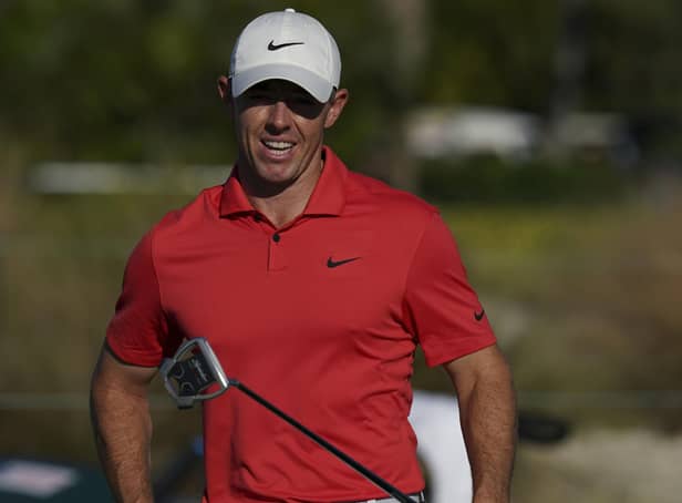 Northern Ireland's Rory McIlroy smiles as he begins a Pro-Am tournament ahead of the Hero World Challenge PGA Tour at the Albany Golf Club in the Bahamas. Pic by PA.