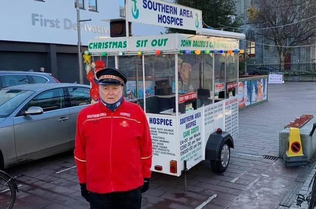 John Dalzell is about to do his 30th sit-out in Newry for the Southern Area Hospice