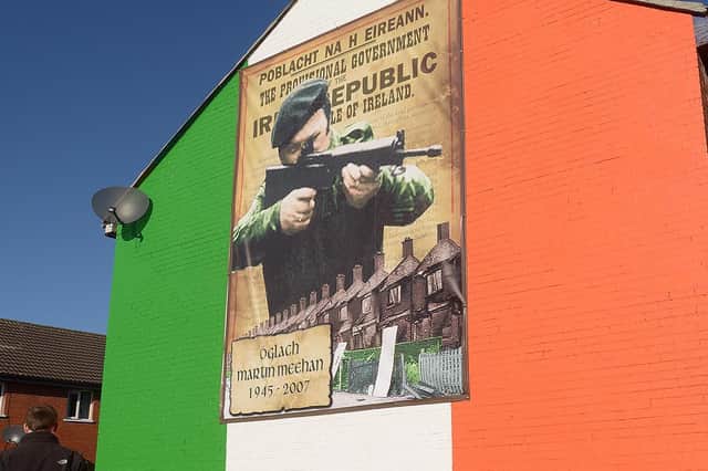 Mural for IRA leader Martin Meehan