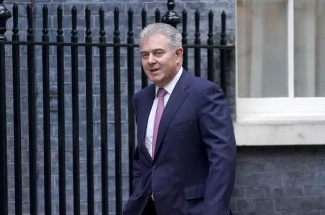 Northern Ireland Secretary Brandon Lewis arriving in Downing Street, London, to attend a Cabinet meeting ahead of Chancellor Rishi Sunak delivering his Budget to the House of Commons. Picture date: Wednesday October 27, 2021. PA Photo. See PA story POLITICS Budget. Photo credit should read: Victoria Jones/PA Wire