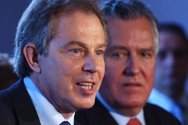 Tony Blair and Peter Hain in 2005, when the former was prime minister and the latter was secretary of state for Northern Ireland
