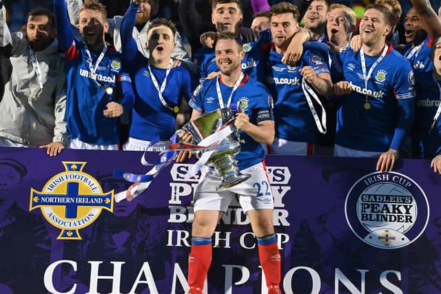 Linfield are the current holders of the Irish Cup.